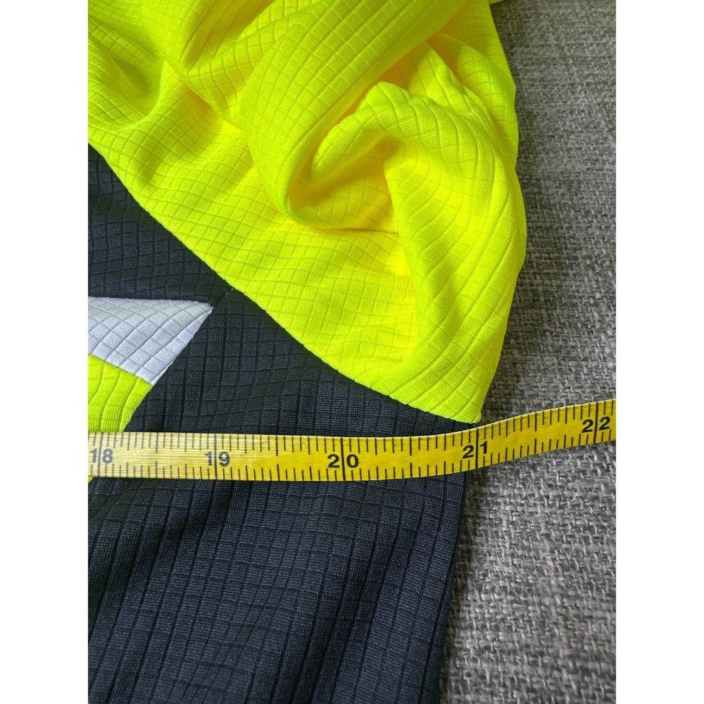 Louis Garneau Womens Captain Jersey XL Neon Yellow Black Full Zip Cycling Jacket - Picture 8 of 9